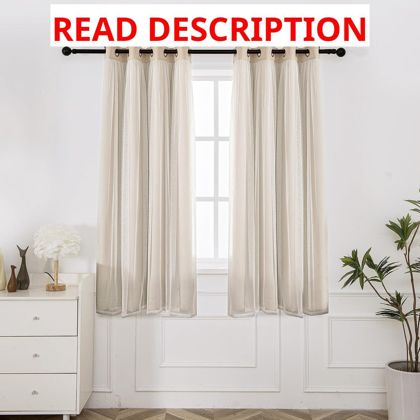 INLINAS Blackout Curtains 52x63