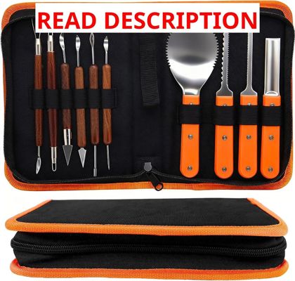 Lulu Home Halloween Pumpkin Carving Kit 10pc