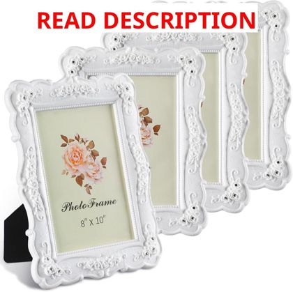 4 Pack - Amyhill Vintage Picture Frame Rose 8x10"