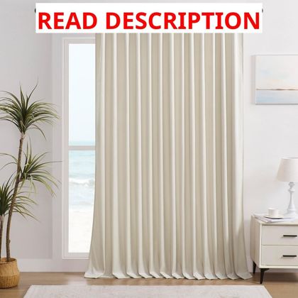 Timeper Velvet Curtain W104xL96 1 Panel