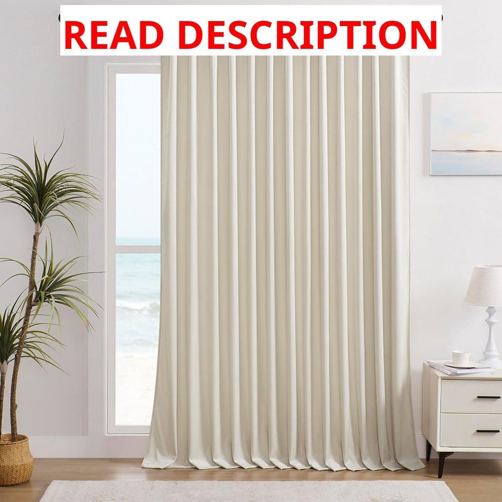 Timeper Velvet Curtain W104xL96 1 Panel