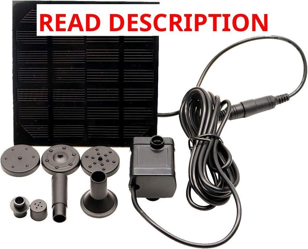 Hovico Solar Fountain Panel Pump for Bird Bath