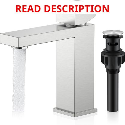 KENES Brushed Nickel Bath Faucet 1 Hole