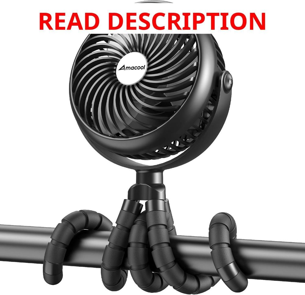 AMACOOL Baby Stroller Fan 5000mAh