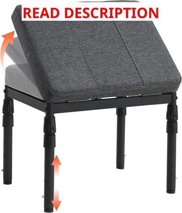 TIOPGHAD Adjustable Ottoman Footrest 4-Height