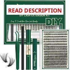 Keyyou Lash Extension Kit 300pcs Lash Clusters