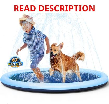 VISTOP 67" Non-Slip Splash Pad Blue