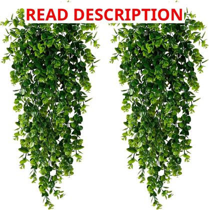 Sggvecsy 1 Pack Artificial Hanging Plants