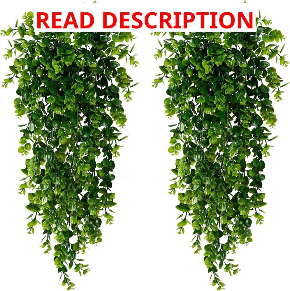 Sggvecsy 1 Pack Artificial Hanging Plants