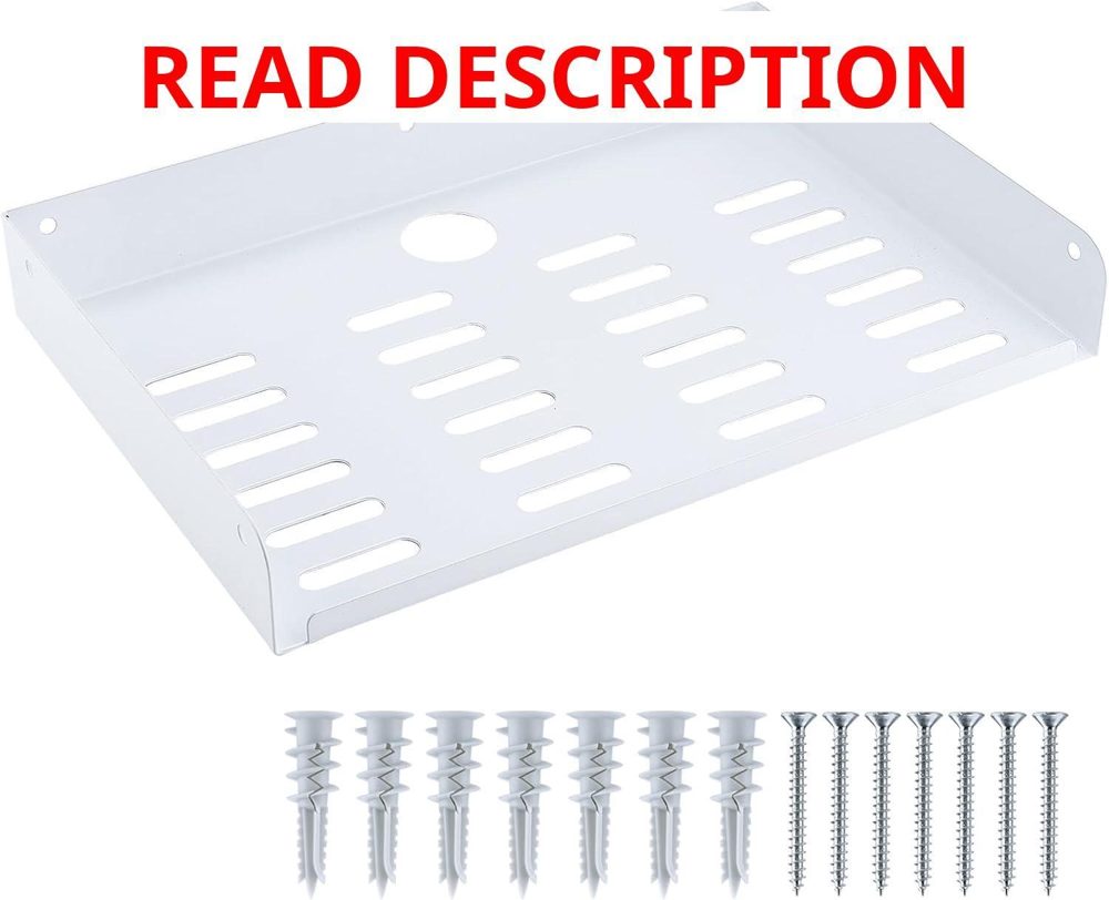 Metal Floating Shelf 12x8 Wall Mount with Lip