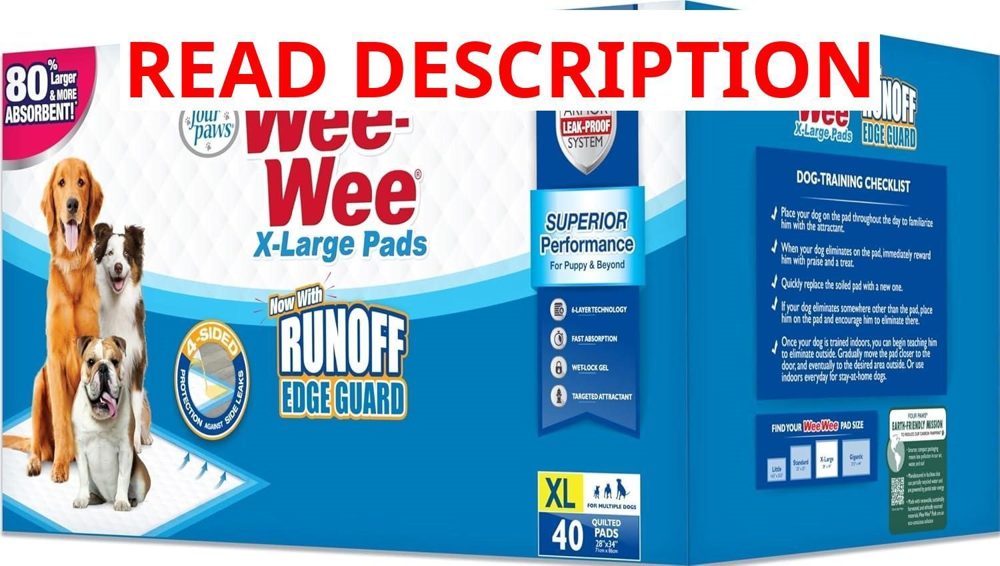 Four Paws Wee-Wee X-Large Pee Pads 40 ct