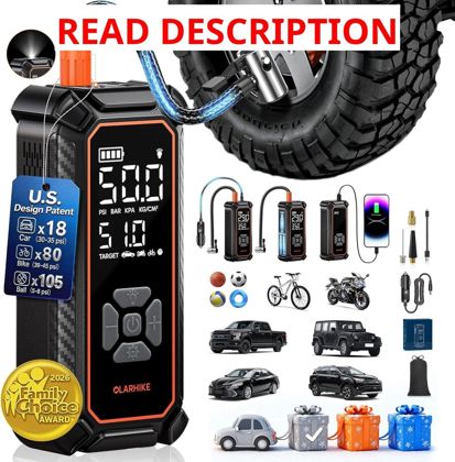 OlarHike Tire Inflator Portable Air Compressor