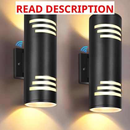 Rosykite Outdoor Wall Sconces 2-Pack