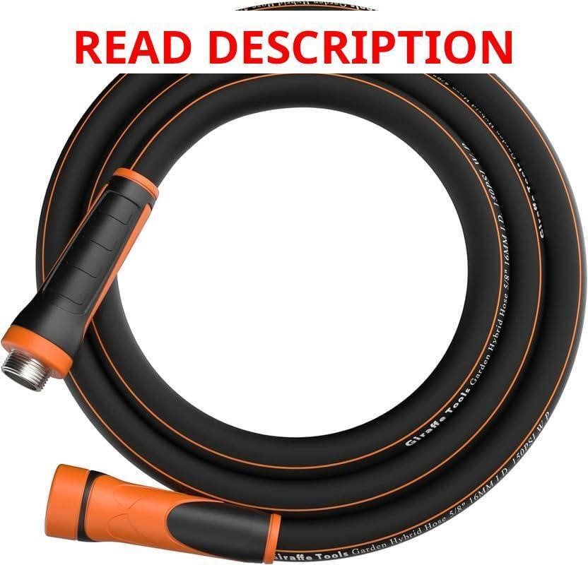 Giraffe Tools Garden Hose 15ft 5/8" Hose