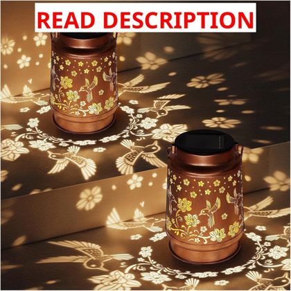 Solar Lanterns Outdoor Hummingbird Decor