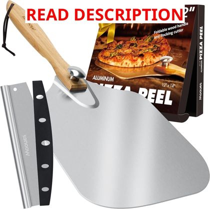 Mooues Aluminum Pizza Peel 12" Paddle