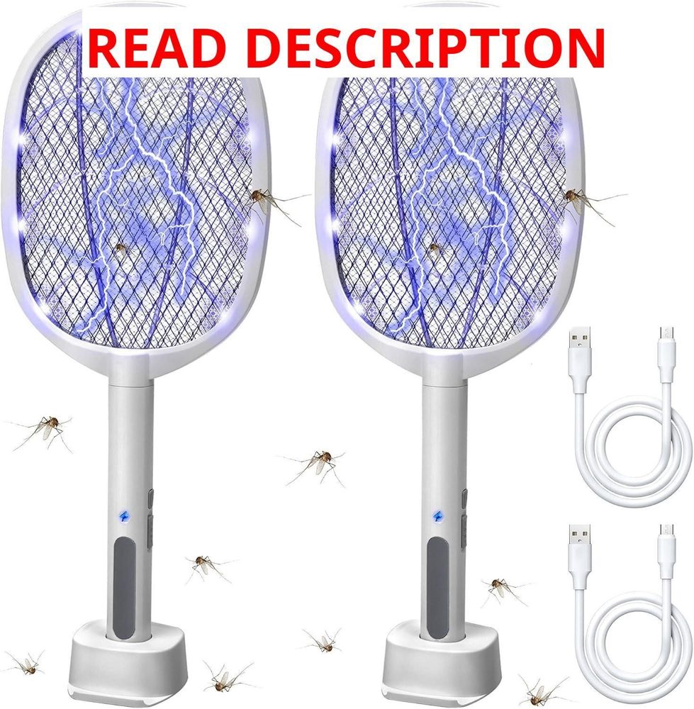 Lulu Home 2-in-1 Bug Zapper Racket 2-Pack