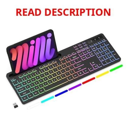 Soueto Wireless Keyboard with RGB Backlit