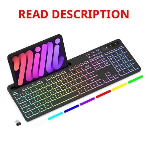 Soueto Wireless Keyboard with RGB Backlit
