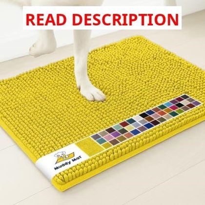 Muddy Mat  Water Absorbent Door Mat Lemon