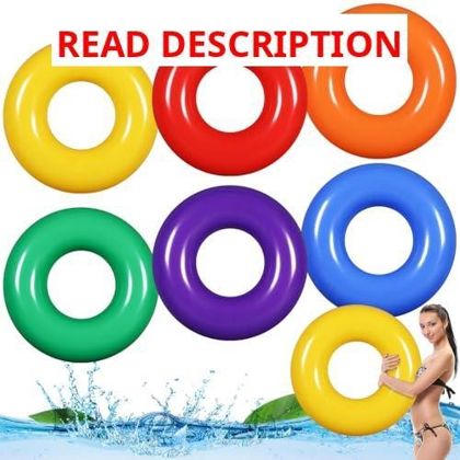 6 Pcs Inflatable Pool Float Set for Adults