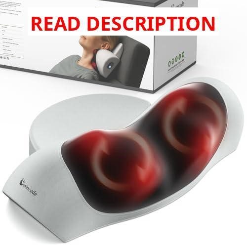 3-in-1 Neck Massager Pillow with Heat (Gray)