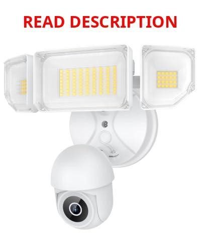 Floodlight Camera 6500LM 2K+ Outdoor Security