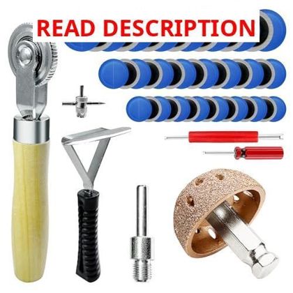 53Pcs Tire Patch Kit Heavy Tools Patches