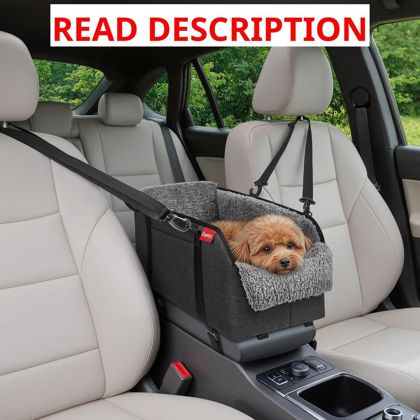 Center Console Dog Car Seat for Small Pets