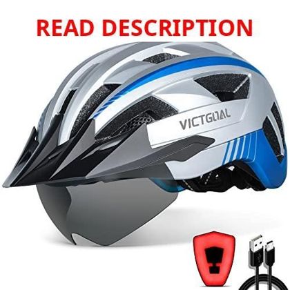 VICTGOAL Bike Helmet with LED Light M/L/XL