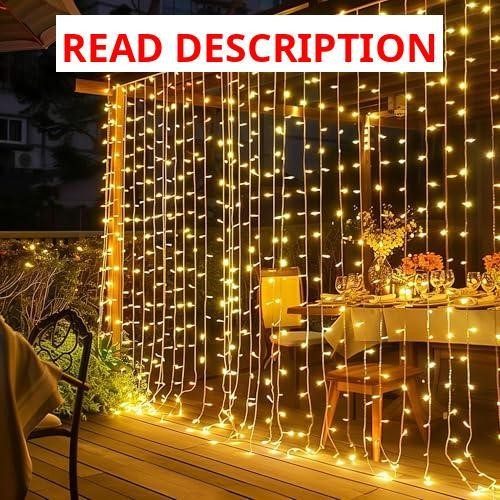 Dazzle Bright 300 LED Curtain Lights