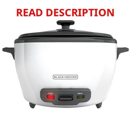 BLACK+DECKER 6-Cup Rice Cooker w/ Steamer