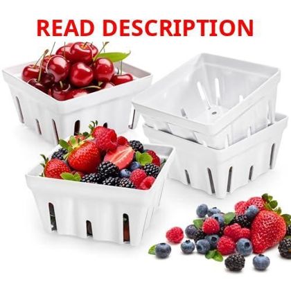 ZEAYEA 4-Pack Berry Basket 5" Colander