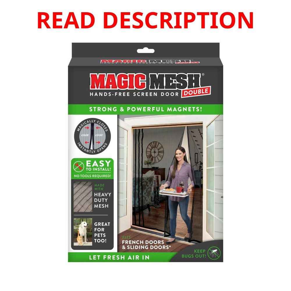 Magic Mesh Magnetic Screen 83x75in DOUBLE DOOR