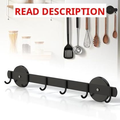 Magnetic Utensil Holder for Fridge 6 Hooks
