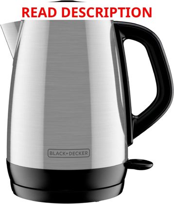 Black+Decker 1.7L Stainless Electric Kettle