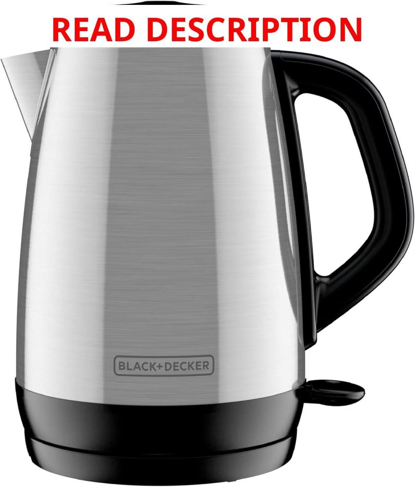 Black+Decker 1.7L Stainless Electric Kettle