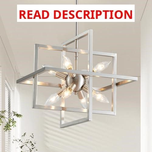 XINGQI 15" Modern Chandelier 8-Light