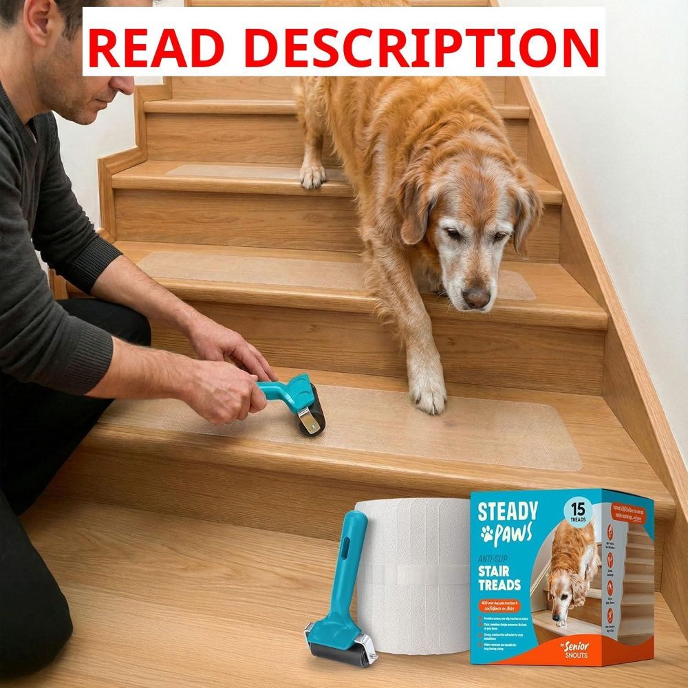 Clear Anti-Slip Stair Treads 15 Pack (24"x6")