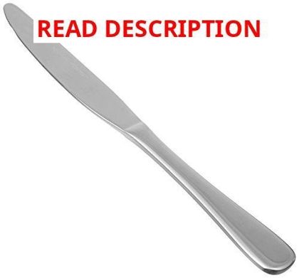 Amazon Basics Stainless Dinner Knives 12-Pack
