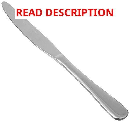 Amazon Basics Stainless Dinner Knives 12-Pack