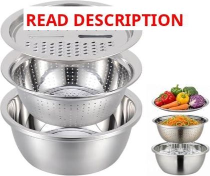 Stainless Steel Basin with Grater (24cm)