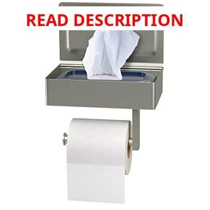 Brushed Nickel Toilet Paper Holder with Shelf