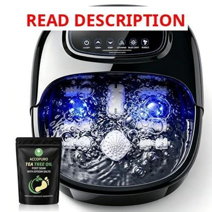 Foot Soaking Tub with Ozone & UV Spa Bath