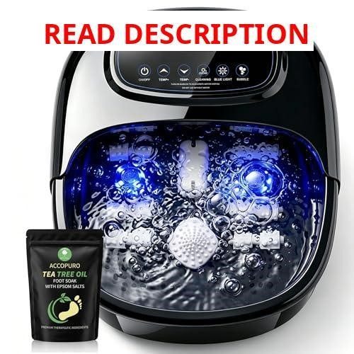 Foot Soaking Tub with Ozone & UV Spa Bath