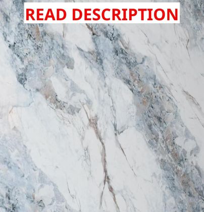 White Blue Marble Contact Paper Countertop