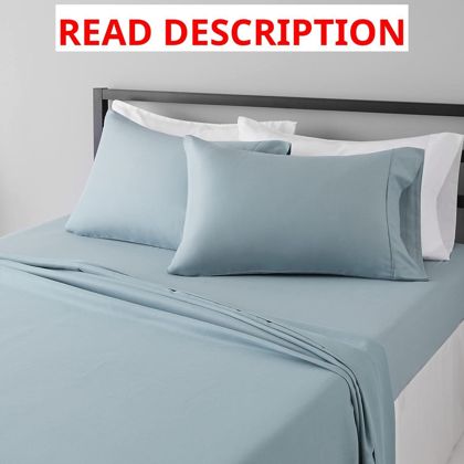 Amazon Basics Microfiber 4-Pc Sheet Set Queen