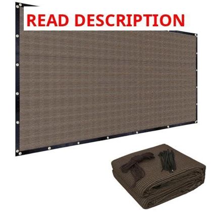 FAIR WIND Sun Shade Cloth 10' x 12' Mocha
