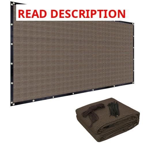 FAIR WIND Sun Shade Cloth 10' x 12' Mocha