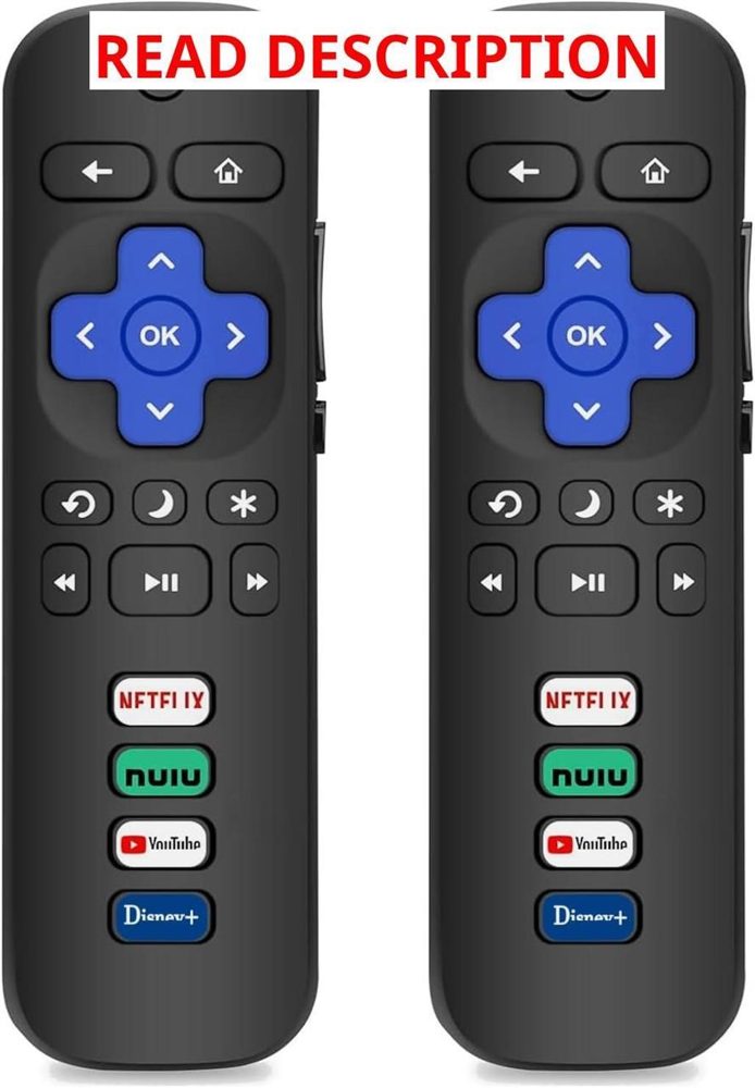 Gotellx 2 Pack Roku TV Remotes